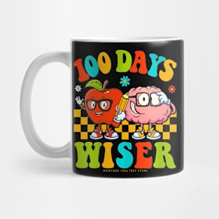 Happy 100Th Day Of School Retro Teachers Kids 100 Days Mug